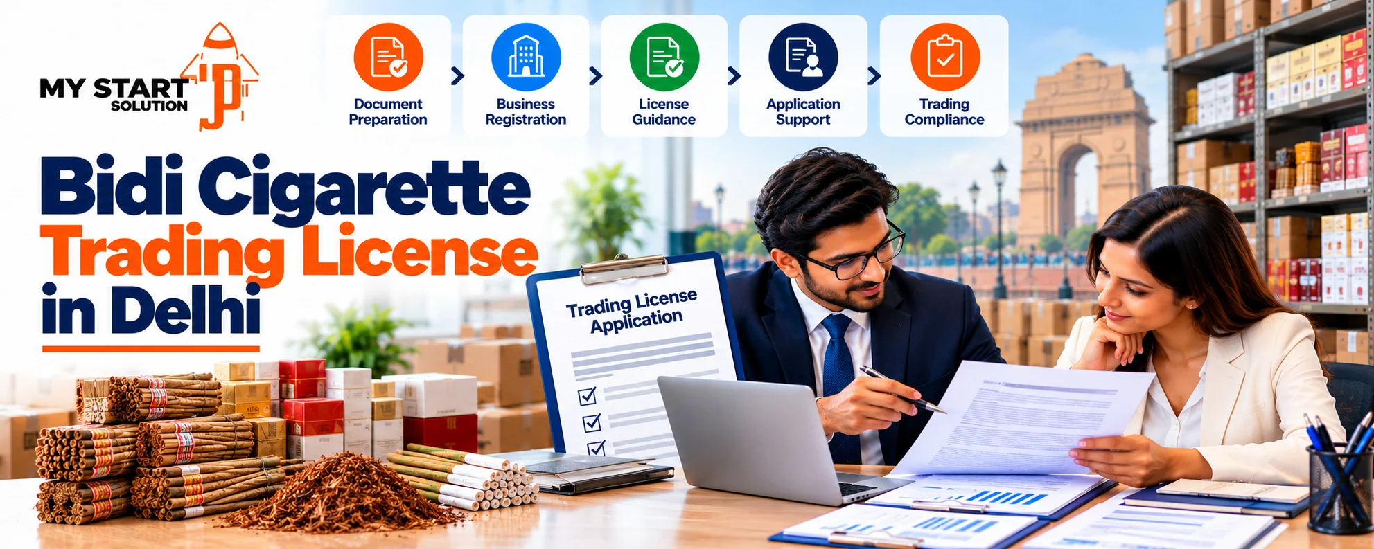 Bidi Cigarette Trading License in Delhi